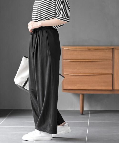 rps（アールピーエス）の「冷感カノコワイドパンツ（その他パンツ・レディース・カーキ/ブラック/チャコールグレー・フリー）」の13枚目の写真