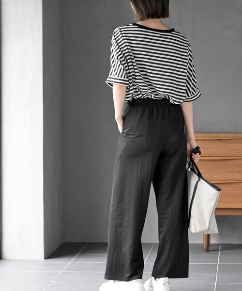 rps（アールピーエス）の「冷感カノコワイドパンツ（その他パンツ・レディース・カーキ/ブラック/チャコールグレー・フリー）」の14枚目の写真