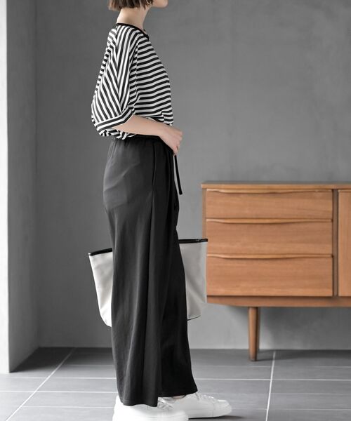 rps（アールピーエス）の「冷感カノコワイドパンツ（その他パンツ・レディース・カーキ/ブラック/チャコールグレー・フリー）」の15枚目の写真