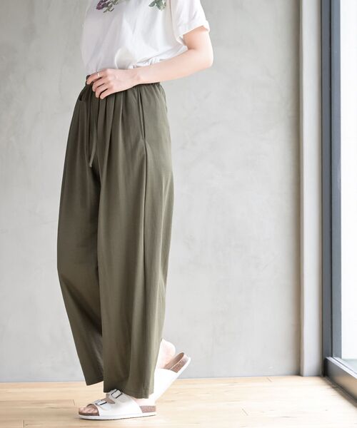 rps（アールピーエス）の「冷感カノコワイドパンツ（その他パンツ・レディース・カーキ/ブラック/チャコールグレー・フリー）」の22枚目の写真