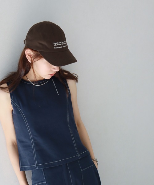 NOGLE（ノグル）の「【NOGLE/ノグル】刺繍ロゴキャップ（キャップ・レディース・ブラック/ベージュ/ネイビー/ブラウン/レッド/ブラウン系その他/アイボリー/グリーン・FREE）」の18枚目の写真