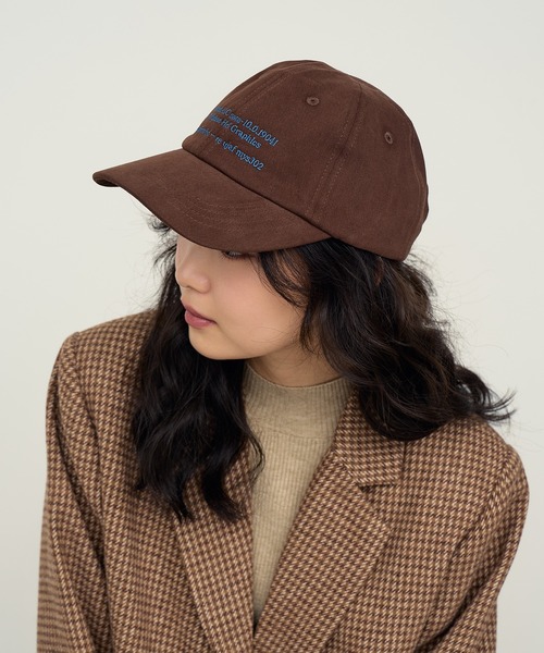 ブラウン刺繍ロゴキャップ NOGLE/ノグル】刺繍ロゴキャップ（キャップ）｜NOGLE（ノグル）の