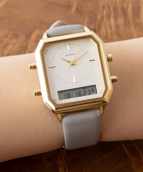 セール】【SETUP7】アナログ/デジタルウォッチ アンティーク風