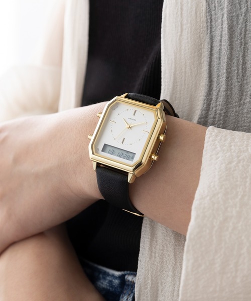 セール】【SETUP7】アナログ/デジタルウォッチ アンティーク風