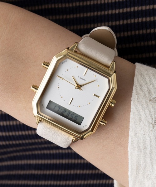 セール】【SETUP7】アナログ/デジタルウォッチ アンティーク風