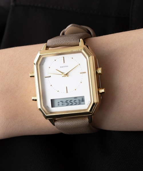 セール】【SETUP7】アナログ/デジタルウォッチ アンティーク風