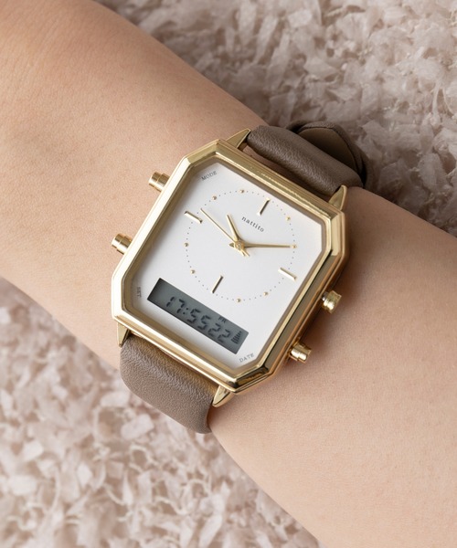 テクノ・ボーイ ゴールデンコレクション　YMO腕章付き セール】【SETUP7】アナログ/デジタルウォッチ アンティーク風