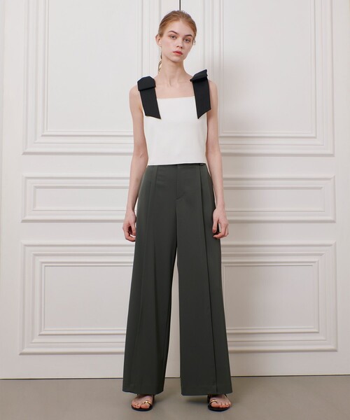 ルルウィルビー　ショルダーリボンミニタンクプルオーバー LOULOU WILLOUGHBY】ショルダーリボンミニ