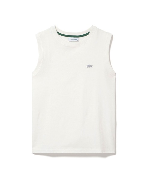 LACOSTE(ラコステ)の「ノースリーブTシャツ(Tシャツ/カットソー・レディース・ブラック/ホワイト/グレイッシュブルー・36/38/40/34)」の6枚目の写真