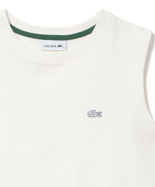 LACOSTE(ラコステ)の「ノースリーブTシャツ(Tシャツ/カットソー・レディース・ブラック/ホワイト/グレイッシュブルー・36/38/40/34)」の11枚目の写真