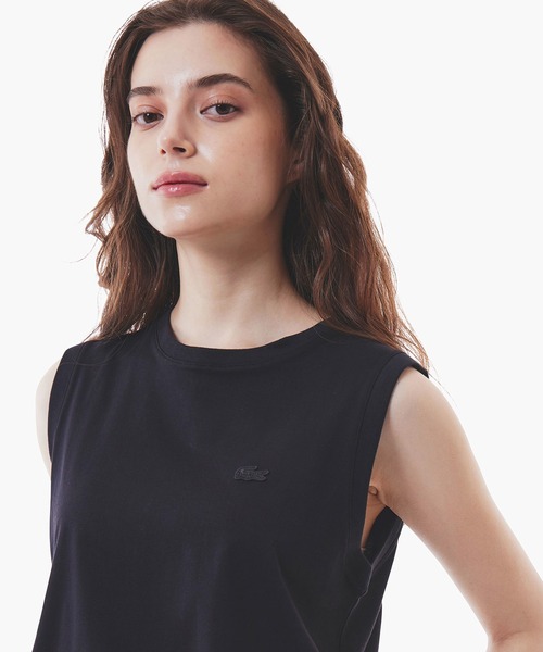 LACOSTE(ラコステ)の「ノースリーブTシャツ(Tシャツ/カットソー・レディース・ブラック/ホワイト/グレイッシュブルー・36/38/40/34)」の15枚目の写真