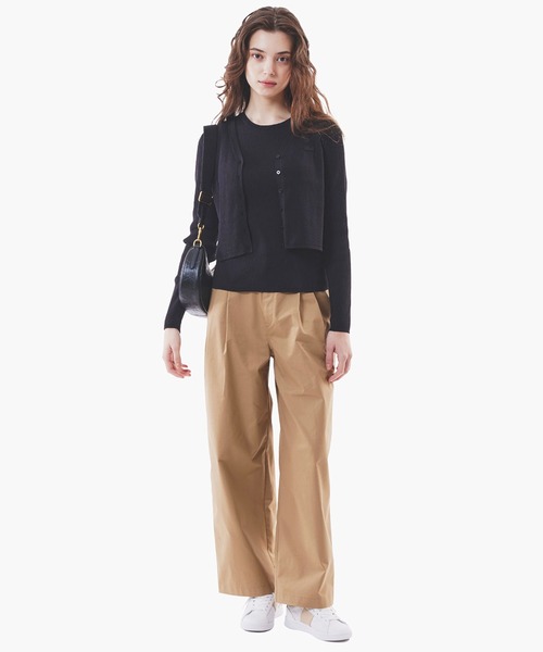 LACOSTE(ラコステ)の「ノースリーブTシャツ(Tシャツ/カットソー・レディース・ブラック/ホワイト/グレイッシュブルー・36/38/40/34)」の19枚目の写真