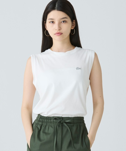 【LACOSTE】ノースリーブTシャツ ラコステ LACOSTE ノースリーブTシャツ （ブラック