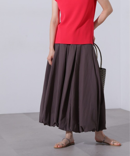N.（N. Natural Beauty Basic）（エヌエヌナチュラルビューティーベーシック）の「【PS/低身長サイズ】切替タックバルーンスカート（スカート・レディース・ホワイト系その他/ブラック/チャコールグレー・MEDIUM/PS）」の10枚目の写真