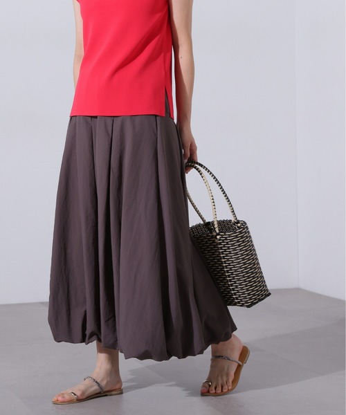 N.（N. Natural Beauty Basic）（エヌエヌナチュラルビューティーベーシック）の「【PS/低身長サイズ】切替タックバルーンスカート（スカート・レディース・ホワイト系その他/ブラック/チャコールグレー・MEDIUM/PS）」の13枚目の写真