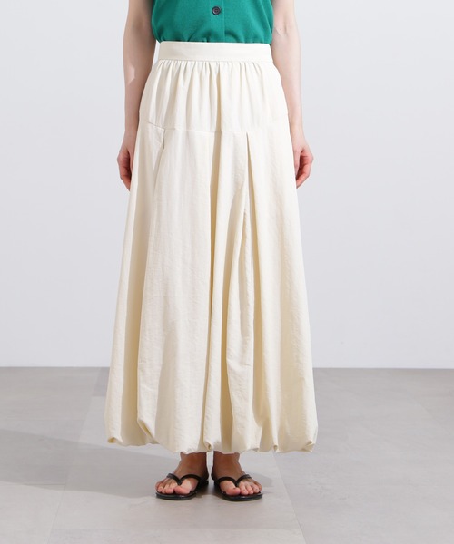 N.（N. Natural Beauty Basic）（エヌエヌナチュラルビューティーベーシック）の「【PS/低身長サイズ】切替タックバルーンスカート（スカート・レディース・ホワイト系その他/ブラック/チャコールグレー・MEDIUM/PS）」の18枚目の写真