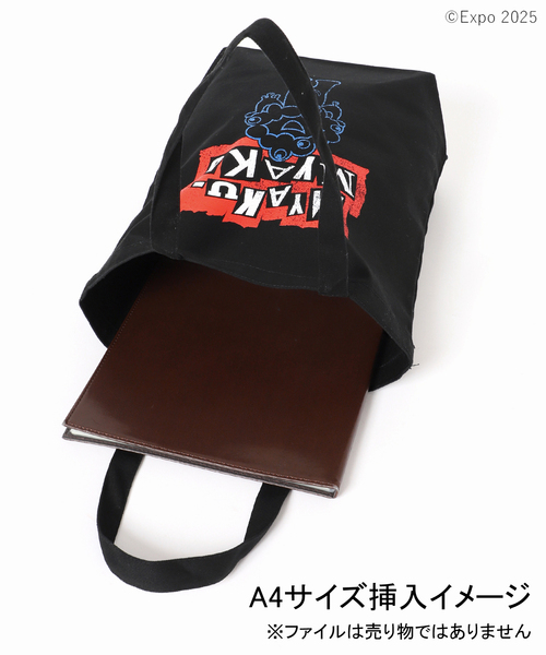 JOURNAL STANDARD relume（ジャーナルスタンダード　レリューム）の「ミャクミャク × relume パンクロック トートバッグ（トートバッグ・メンズ・ホワイト/ブラック・FREE）」の10枚目の写真