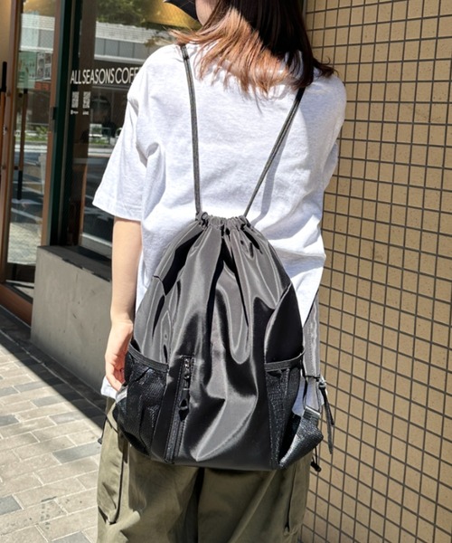 A BATHING APE メッシュ リュック ナップサック ブラック 新品 A BATHING APE メッシュ ナップサック ブラック - メルカリ