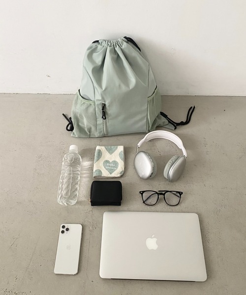 CLEA（クレア）の「軽量メッシュポケットナップサック（バックパック/リュック・レディース・ブラック/グレー/ブルー/グリーン/レッド/ブラック系その他/オレンジ・FREE）」の8枚目の写真