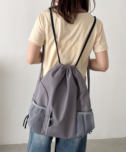 CLEA（クレア）の「軽量メッシュポケットナップサック（バックパック/リュック・レディース・ブラック/グレー/ブルー/グリーン/レッド/ブラック系その他/オレンジ・FREE）」の21枚目の写真