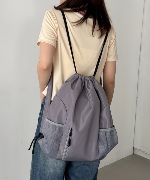 CLEA（クレア）の「軽量メッシュポケットナップサック（バックパック/リュック・レディース・ブラック/グレー/ブルー/グリーン/レッド/ブラック系その他/オレンジ・FREE）」の19枚目の写真