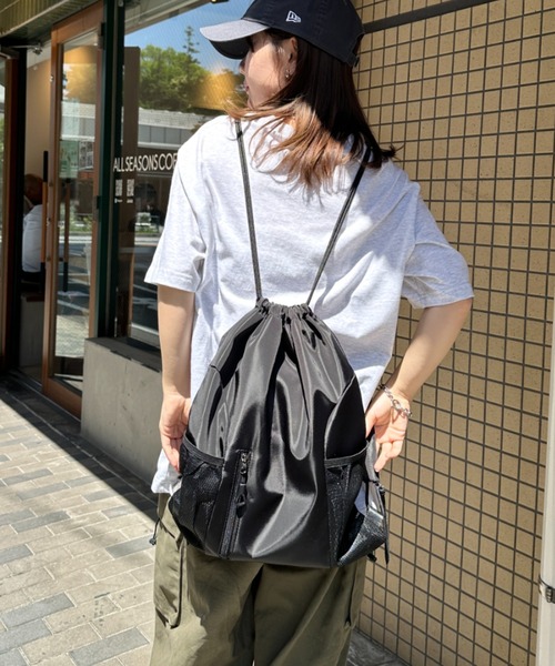 CLEA（クレア）の「軽量メッシュポケットナップサック（バックパック/リュック・レディース・ブラック/グレー/ブルー/グリーン/レッド/ブラック系その他/オレンジ・FREE）」の11枚目の写真