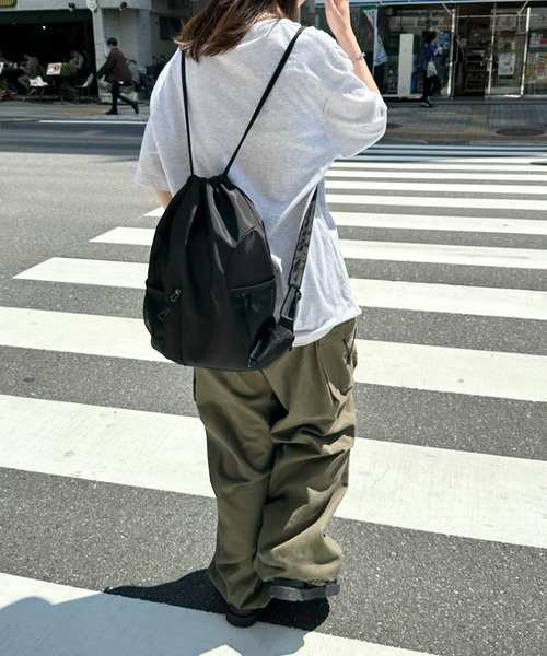 CLEA（クレア）の「軽量メッシュポケットナップサック（バックパック/リュック・レディース・ブラック/グレー/ブルー/グリーン/レッド/ブラック系その他/オレンジ・FREE）」の15枚目の写真