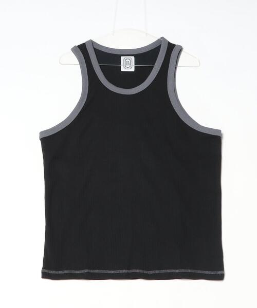 BEAVER(ビーバー)の「B omnivore/ビーオムニボー ランダムテレコ リンガータンク(タンクトップ・メンズ・ブラック/グレー/ホワイト・L/XL)」の5枚目の写真