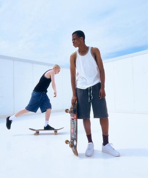 BEAVER(ビーバー)の「B omnivore/ビーオムニボー ランダムテレコ リンガータンク(タンクトップ・メンズ・ブラック/グレー/ホワイト・L/XL)」の17枚目の写真