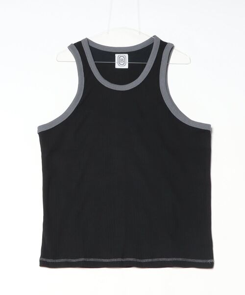 BEAVER(ビーバー)の「B omnivore/ビーオムニボー ランダムテレコ リンガータンク(タンクトップ・メンズ・ブラック/グレー/ホワイト・L/XL)」の8枚目の写真