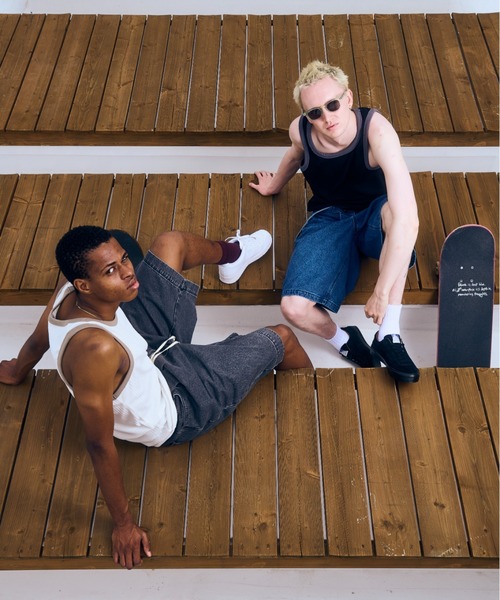 BEAVER(ビーバー)の「B omnivore/ビーオムニボー ランダムテレコ リンガータンク(タンクトップ・メンズ・ブラック/グレー/ホワイト・L/XL)」の10枚目の写真