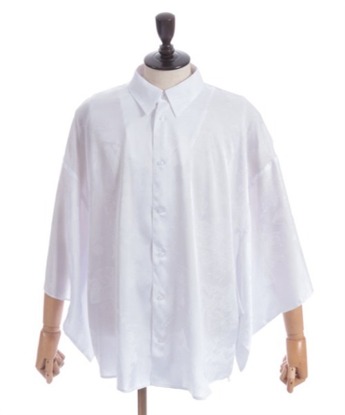 シャツ/ブラウス(長袖/七分) ALEXIA STAM - Jacquard Mix Mill Shirt JK Lee リー ユニセックス七分袖シャツ LCS49002｜作業服・作業着の