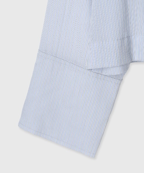 CREDONA（クレドナ）の「SHEER STAND SHIRTS/シアースタンドシャツ（シャツ/ブラウス・レディース・ホワイト/ブルー・FREE）」の21枚目の写真