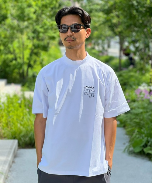 Rivvia PROJECTS(リヴィアプロジェクツ)の「【Rivvia PROJECTS】 SWING FOUNDATION M/NECK RASH S/S TEE(Tシャツ/カットソー・メンズ・ブラック/ホワイト・MEDIUM/LARGE/X-LARGE)」の2枚目の写真
