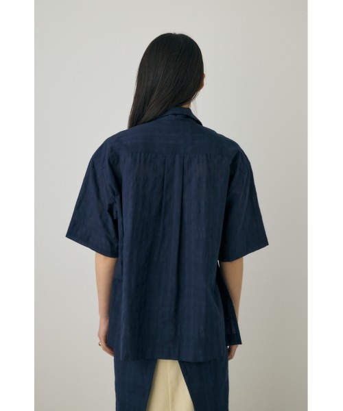 ブラウス シャツ 「M_」シアーチェックシャツ オーガニックコットン使用 レディース M_】シアーチェックシャツ オーガニックコットン使用（シャツ