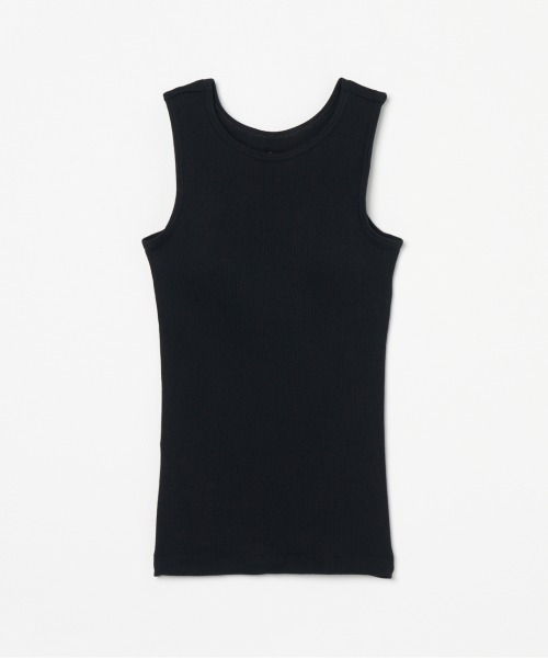 HANES(ヘインズ)の「【Hanes/ヘインズ】COTTON RIB CUP TANK(Tシャツ/カットソー・レディース・ブラック/ホワイト/ライトグレー・FREE)」の2枚目の写真
