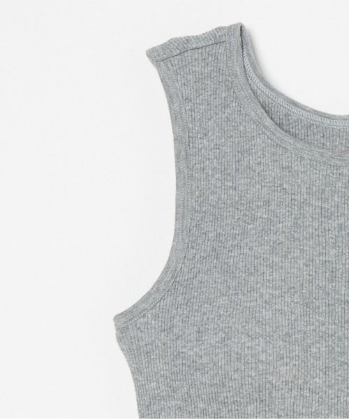 HANES(ヘインズ)の「【Hanes/ヘインズ】COTTON RIB CUP TANK(Tシャツ/カットソー・レディース・ブラック/ホワイト/ライトグレー・FREE)」の7枚目の写真
