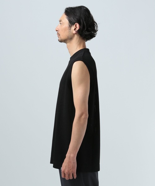 BAYFLOW（ベイフロー）の「【吸水速乾】メッシュタンクトップ（タンクトップ・メンズ・ホワイト/ブラック・MEDIUM/LARGE）」の8枚目の写真