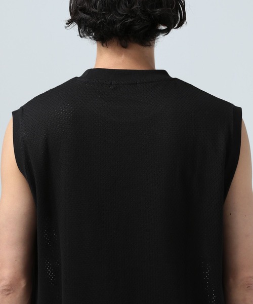 BAYFLOW（ベイフロー）の「【吸水速乾】メッシュタンクトップ（タンクトップ・メンズ・ホワイト/ブラック・MEDIUM/LARGE）」の11枚目の写真