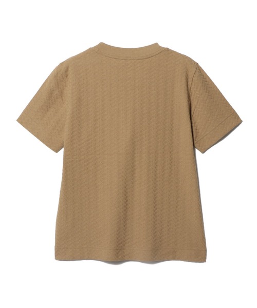 ESTNATION（エストネーション）の「ESSENCEOFLUXURY / ジャカード Tシャツ（Tシャツ/カットソー・レディース・ライトブラウン・FREE）」の2枚目の写真