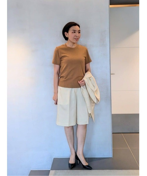tシャツ ESSENCEOFLUXURY / ジャカード Tシャツ レディース ESSENCEOFLUXURY / ジャカード Tシャツ（Tシャツ/カットソー