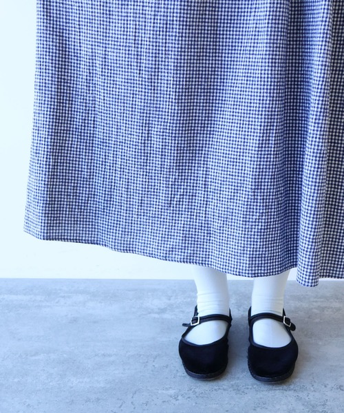 bulle de savon（ビュルデサボン）の「fuwa fuwa gingham ワンピース（ワンピース・レディース・ブルー/レッド・FREE）」の18枚目の写真