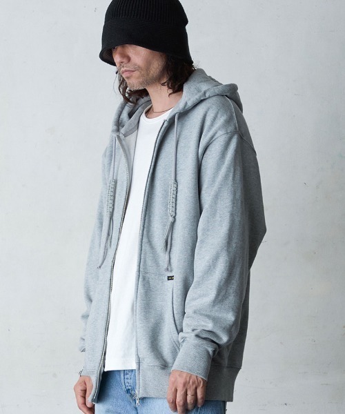 EGO TRIPPING（エゴトリッピング）の「mpa3847-COZYWRAP ジップパーカー（パーカー・メンズ・グレー/アイボリー/ブラック・46/48/50）」の3枚目の写真