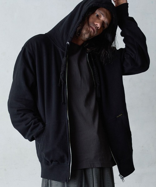 EGO TRIPPING（エゴトリッピング）の「mpa3847-COZYWRAP ジップパーカー（パーカー・メンズ・グレー/アイボリー/ブラック・46/48/50）」の2枚目の写真