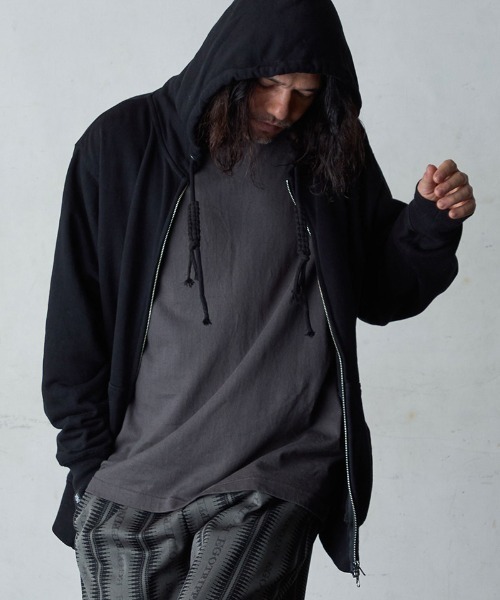 EGO TRIPPING（エゴトリッピング）の「mpa3847-COZYWRAP ジップパーカー（パーカー・メンズ・グレー/アイボリー/ブラック・46/48/50）」の8枚目の写真