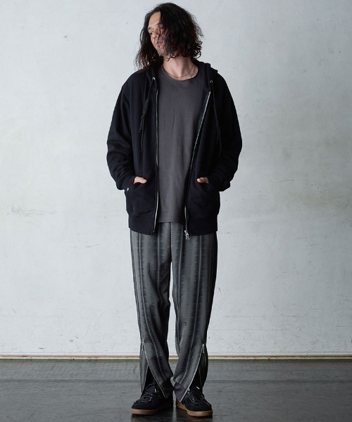 EGO TRIPPING（エゴトリッピング）の「mpa3847-COZYWRAP ジップパーカー（パーカー・メンズ・グレー/アイボリー/ブラック・46/48/50）」の9枚目の写真