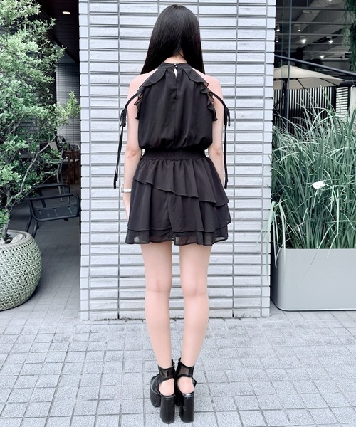 NOMAE（ノーマエ）の「アメスリフリルミニワンピース（ワンピース