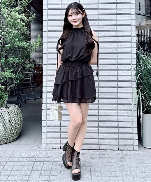 【ちょこ】アメスリミニワンピース ロゴアメスリニットミニワンピース – Darich (ダーリッチ)