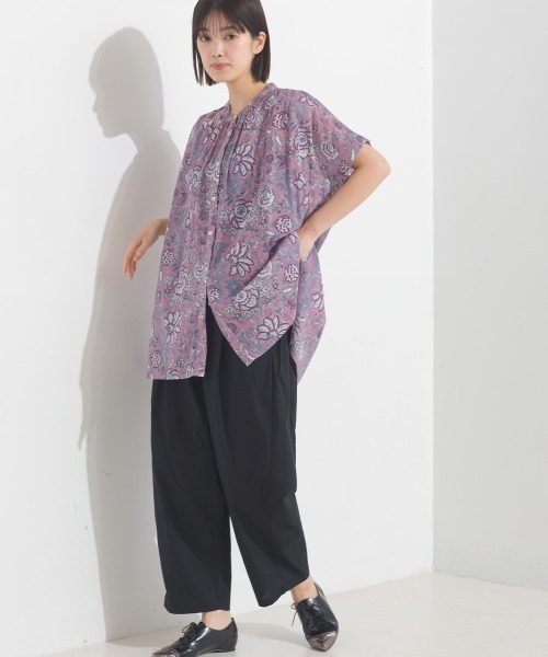 OMNES(オムネス)の「コットンポプリンギャザーイージーパンツ(その他パンツ・レディース・アイボリー/ブラック/イエロー/モカ/カーキ/ネイビー・MEDIUM/LARGE)」の15枚目の写真