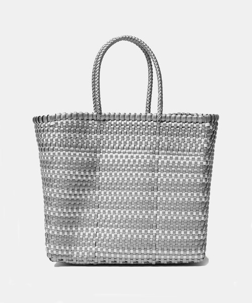 SANRAMI（サンラミ）の「SANRAMI/サンラミ BORDER メルカドバッグ かごバッグ（かごバッグ・レディース・ホワイト/シルバー・FREE）」の14枚目の写真